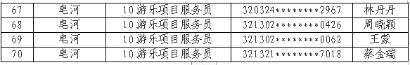 宿遷文化旅游發(fā)展集團有限公司公開招聘錄用人員名單公示（第一批）(圖4)