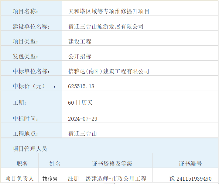 天和塔區(qū)域等專項維修提升項目中標結(jié)果公告(圖1)